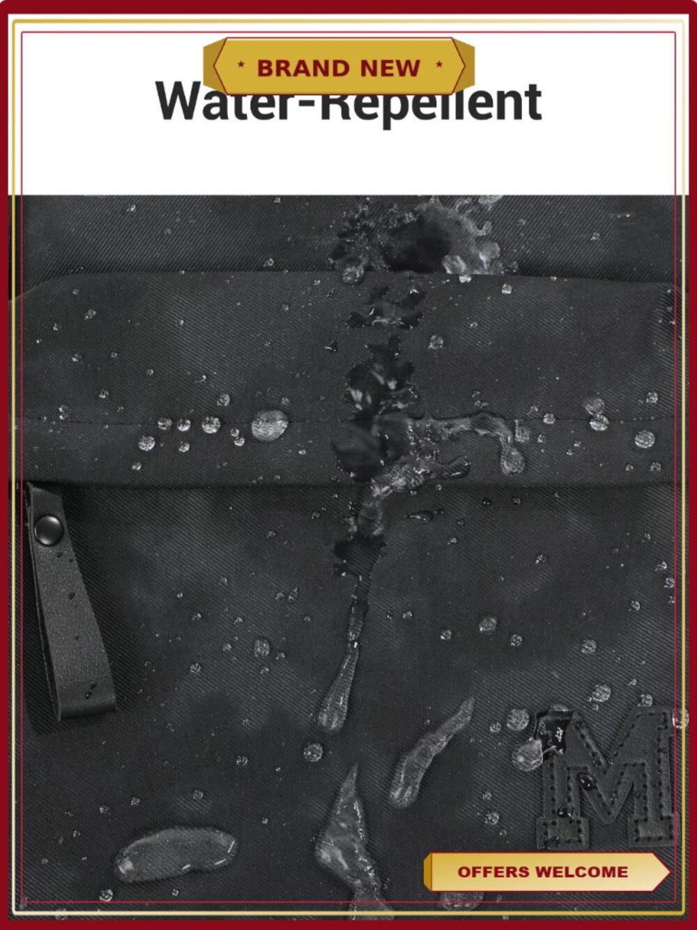 Water Resistant Lightweight Large Travel School Backpack with Padded Straps - Picture 3 of 7